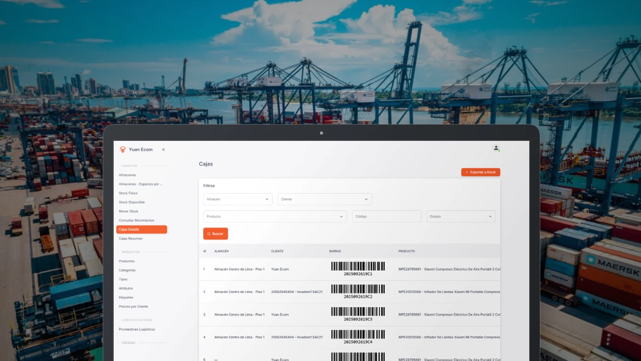 Yuan Ecom - ERP logístico de importaciones China-Perú
