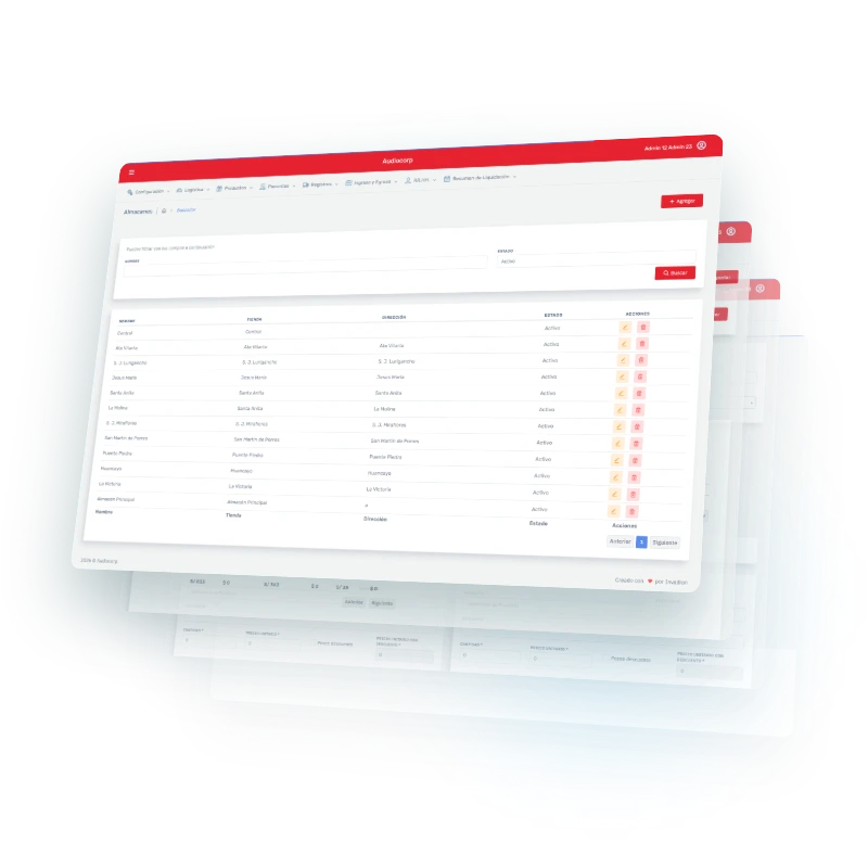 ERP Audiocorp - Sistema de gestión audiológica
