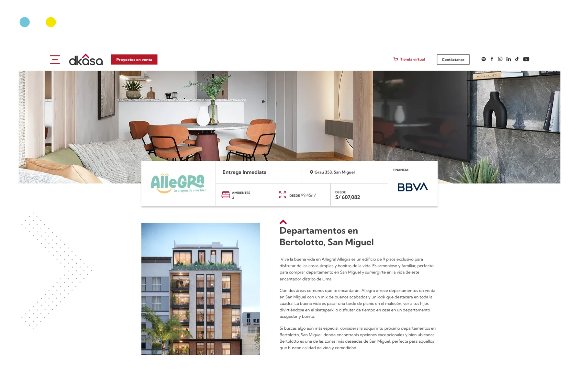 DKasa - Proyecto inmobiliario AlleGra