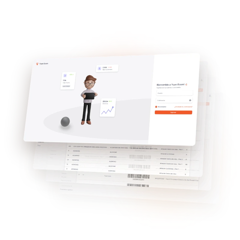 ERP Yuan Ecom - Sistema de gestión logística de importaciones